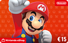 Digitaler Code für Nintendo eShop-Guthaben: €15